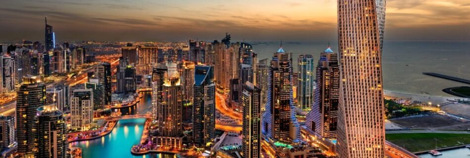 metropolitan dubai skyline with high investment return potential